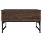 Couchtisch Braun Eichen-Optik 70x50x40 cm Holzwerkstoff Metall