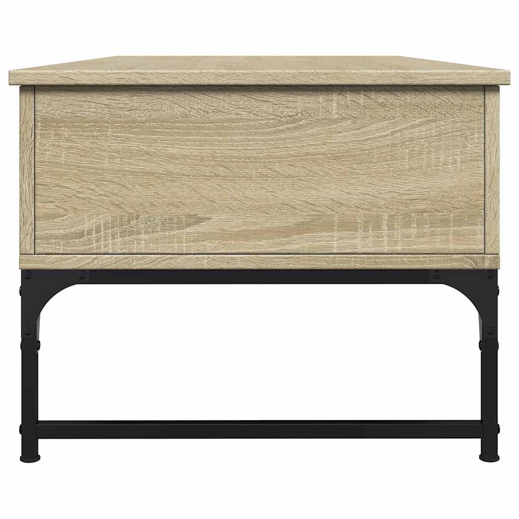 Couchtisch Sonoma-Eiche 100x50x40 cm Holzwerkstoff und Metall