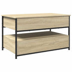 Couchtisch Sonoma-Eiche 85x50x50 cm Holzwerkstoff und Metall