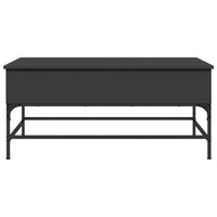 Couchtisch Schwarz 100x50x45 cm Holzwerkstoff und Metall