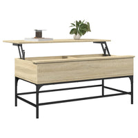 Couchtisch Sonoma-Eiche 100x50x45 cm Holzwerkstoff und Metall