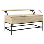 Couchtisch Sonoma-Eiche 100x50x45 cm Holzwerkstoff und Metall