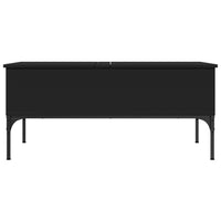 Couchtisch Schwarz 100x50x45 cm Holzwerkstoff und Metall