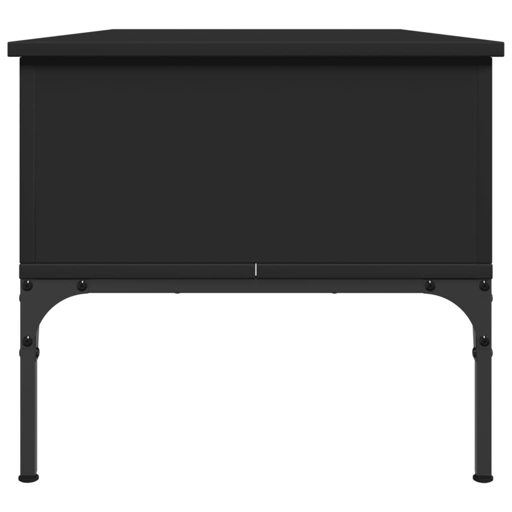 Couchtisch Schwarz 100x50x45 cm Holzwerkstoff und Metall