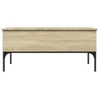 Couchtisch Sonoma-Eiche 100x50x45 cm Holzwerkstoff und Metall