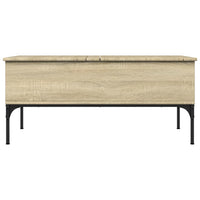 Couchtisch Sonoma-Eiche 100x50x45 cm Holzwerkstoff und Metall