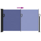Seitenmarkise Ausziehbar Blau 117x300 cm