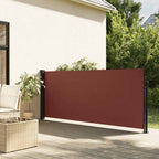 Seitenmarkise Ausziehbar Braun 117x300 cm