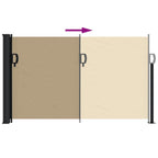 Seitenmarkise Ausziehbar Beige 117x300 cm