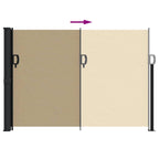 Seitenmarkise Ausziehbar Beige 140x300 cm