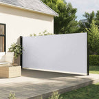 Seitenmarkise Ausziehbar Weiß 170x300 cm