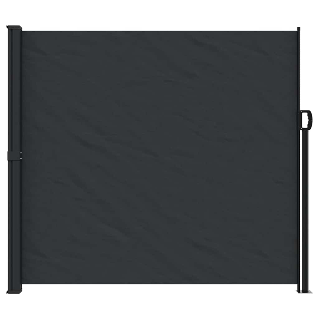 Seitenmarkise Ausziehbar Schwarz 180x500 cm
