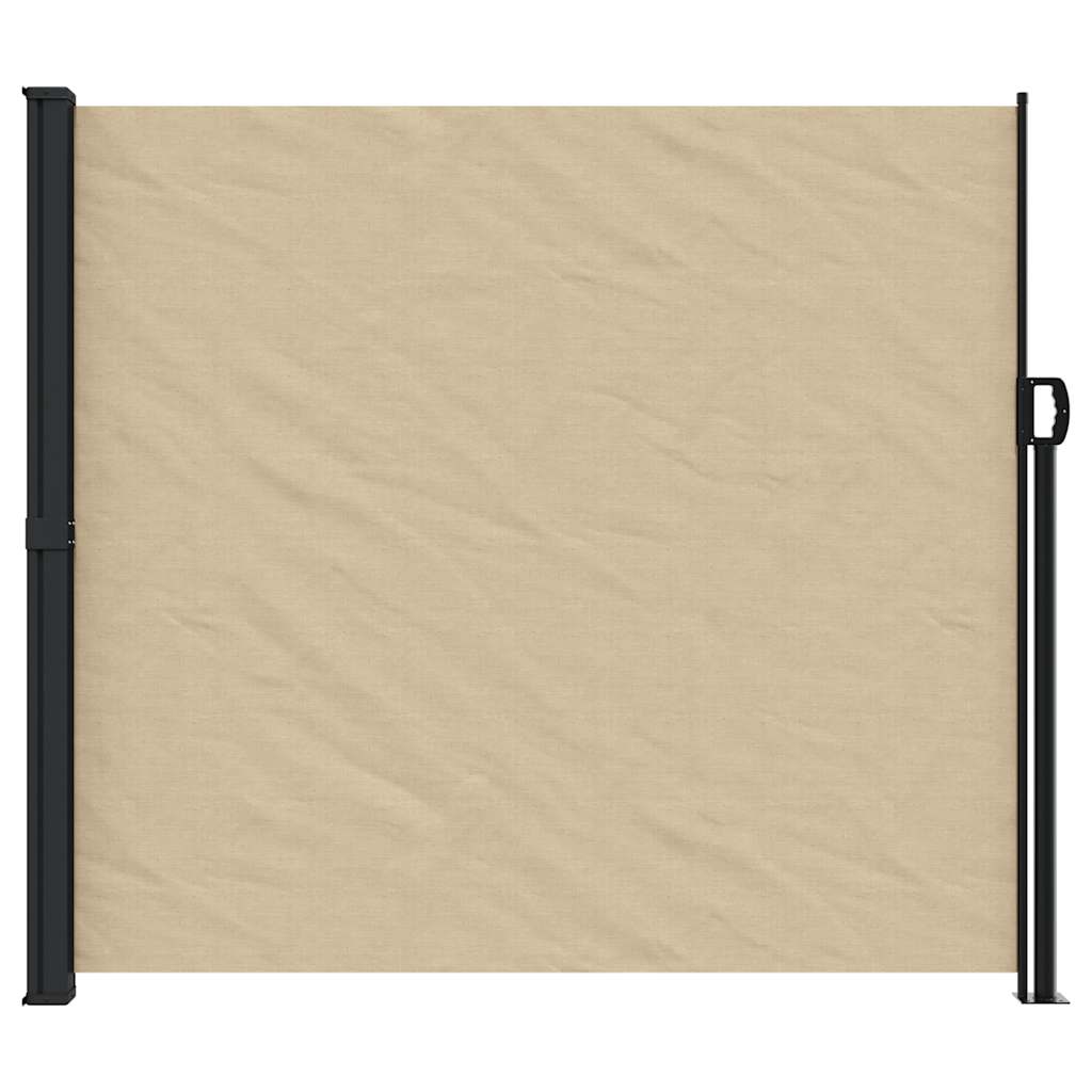 Seitenmarkise Ausziehbar Beige 180x500 cm