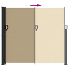 Seitenmarkise Ausziehbar Beige 180x500 cm