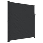 Seitenmarkise Ausziehbar Schwarz 220x500 cm