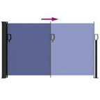 Seitenmarkise Ausziehbar Blau 120x600 cm