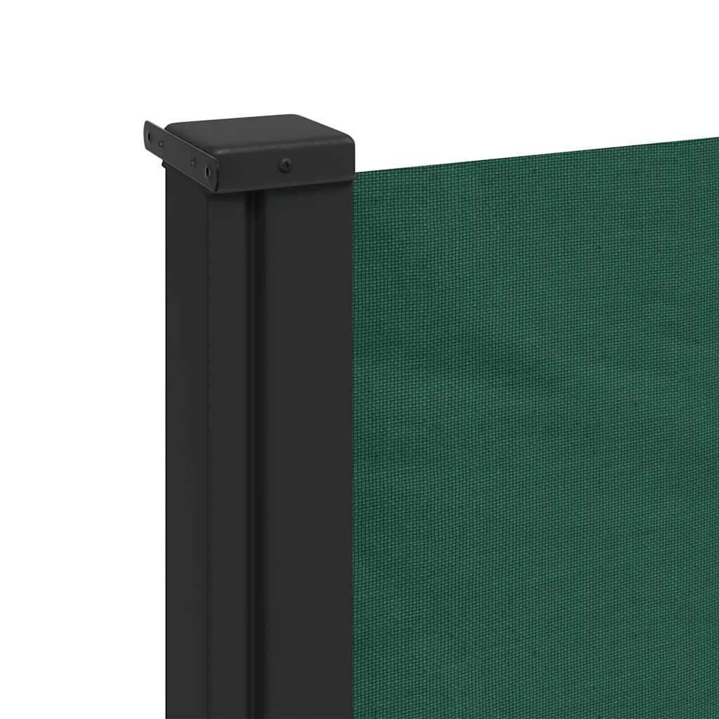 Seitenmarkise Ausziehbar Dunkelgrün 120x600 cm