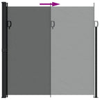 Seitenmarkise Ausziehbar Anthrazit 200x600 cm