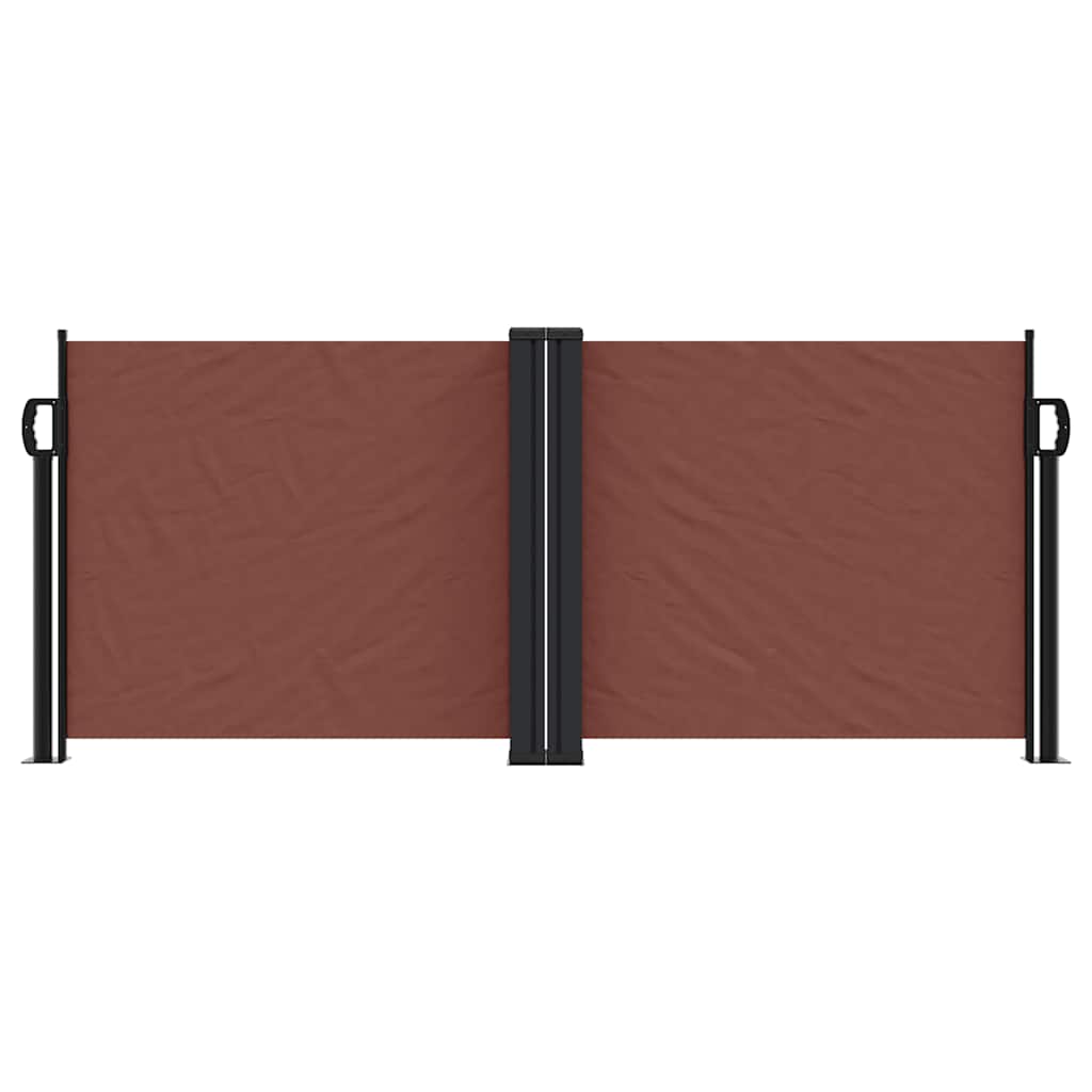 Seitenmarkise Ausziehbar Braun 100x600 cm