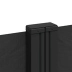 Seitenmarkise Ausziehbar Schwarz 120x600 cm