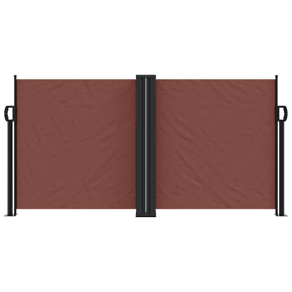 Seitenmarkise Ausziehbar Braun 120x600 cm