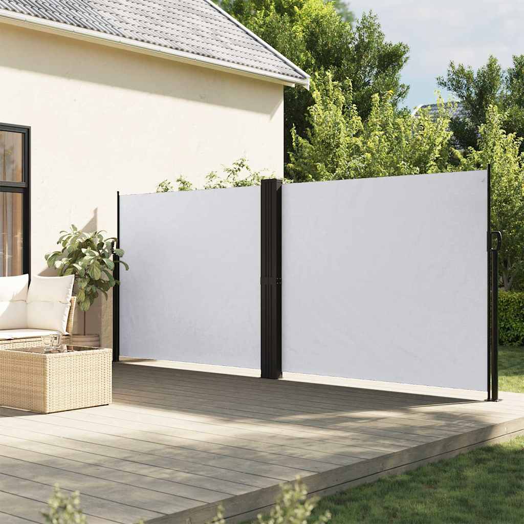 Seitenmarkise Ausziehbar Weiß 160x600 cm