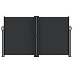 Seitenmarkise Ausziehbar Schwarz 140x1000 cm