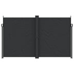 Seitenmarkise Ausziehbar Schwarz 200x1000 cm
