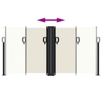 Seitenmarkise Ausziehbar Creme 120x1200 cm