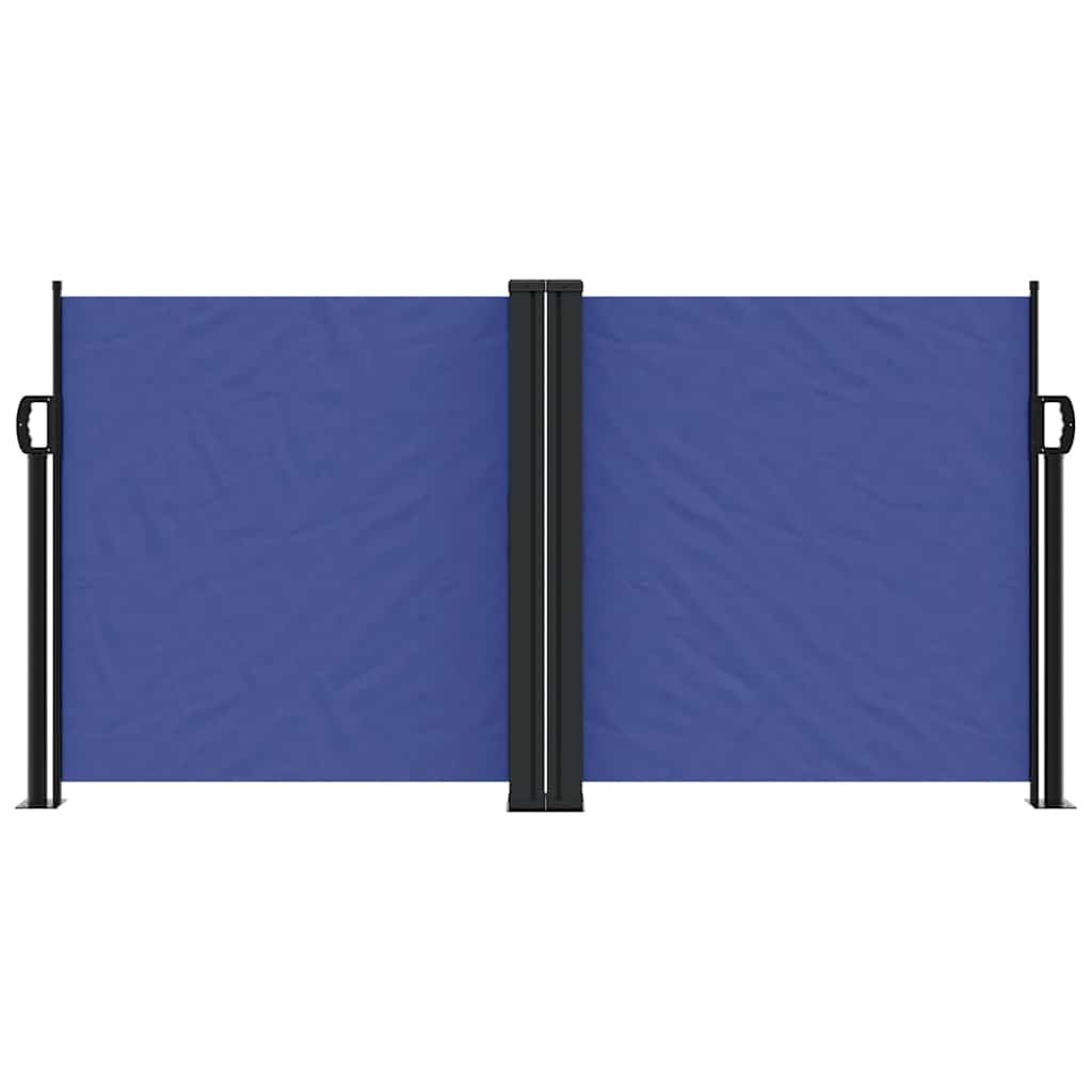 Seitenmarkise Ausziehbar Blau 120x1200 cm