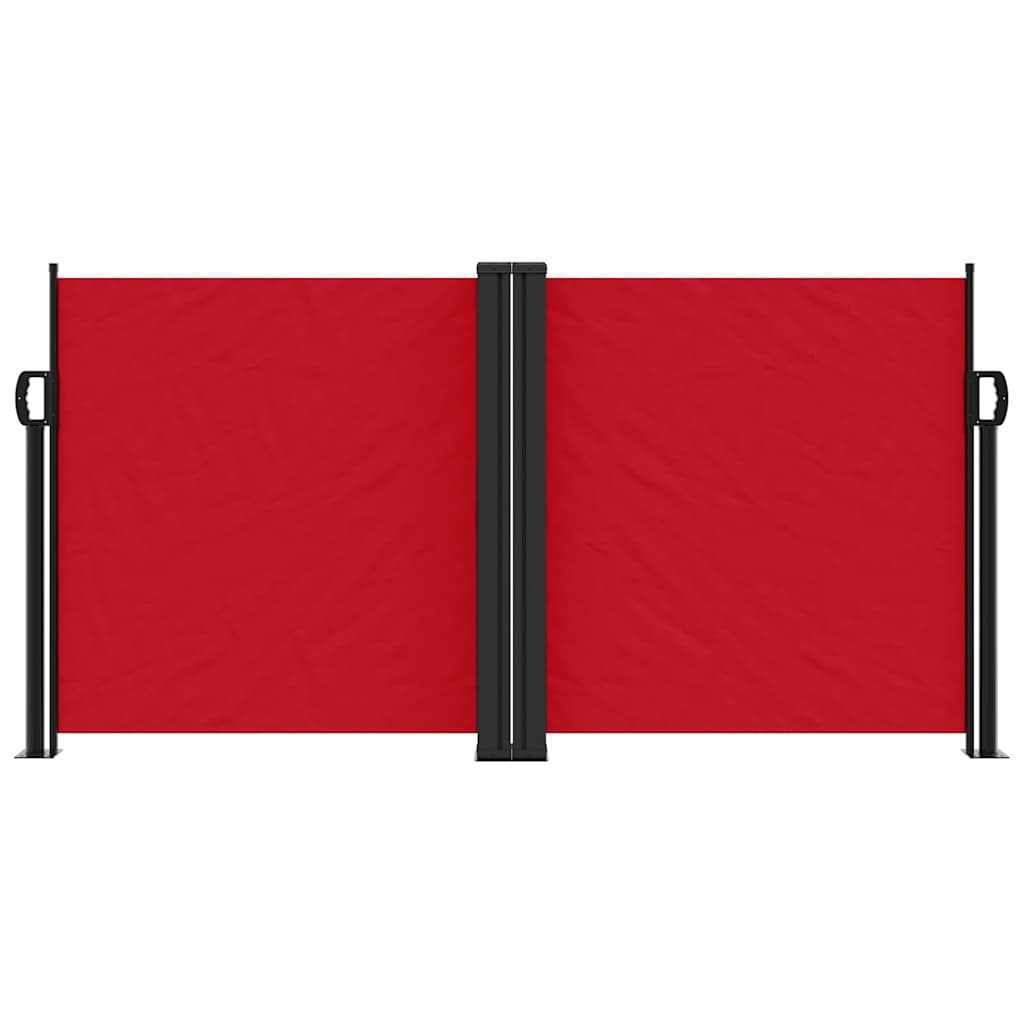 Seitenmarkise Ausziehbar Rot 120x1200 cm