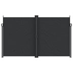 Seitenmarkise Ausziehbar Schwarz 200x1200 cm