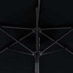 Sonnenschirm mit Stahlmast Schwarz 225x225x212 cm