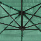 Sonnenschirm mit Stahlmast Grün 223x223x213 cm