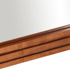 Badspiegel 50x70 cm Massivholz Akazie und Glas