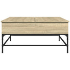 Couchtisch Sonoma-Eiche 95x95x45 cm Holzwerkstoff und Metall