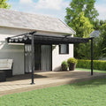 Pavillon 400 x 300 x 200 cm Anthrazit Polyester