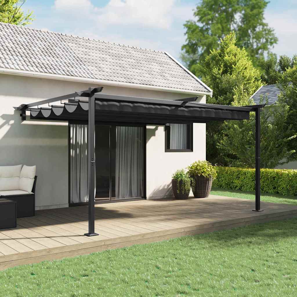 Pavillon 400 x 300 x 200 cm Anthrazit Polyester