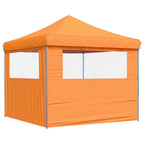 Partyzelt Faltbar Pop-Up mit 2 Seitenteilen Orange