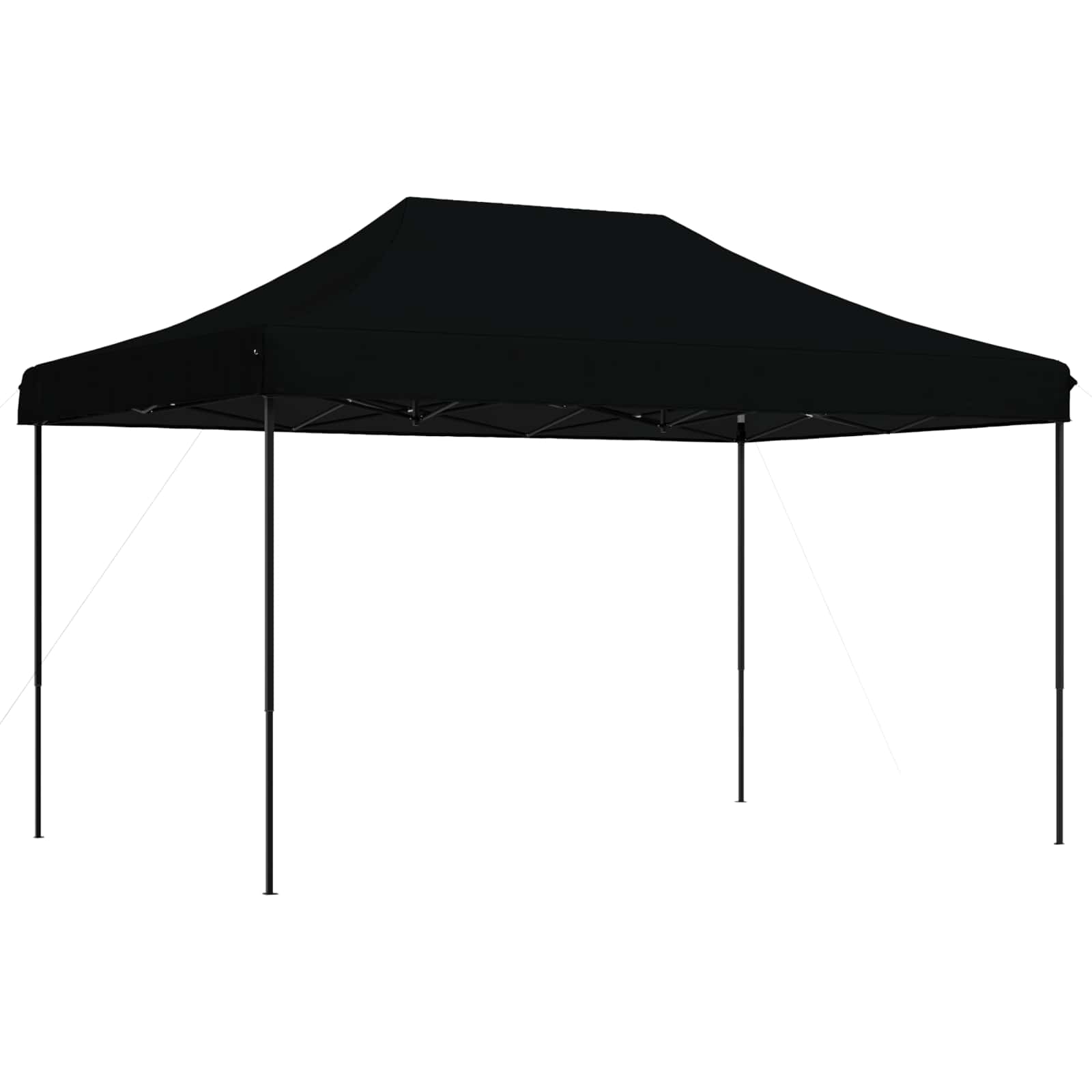 Partyzelt Faltbar Pop-Up Schwarz 440x292x315 cm