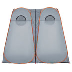 Sichtschutzzelt Grau und Orange Pop-Up Wasserdicht