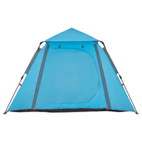 Kuppel-Campingzelt 4 Personen Blau Quick Release