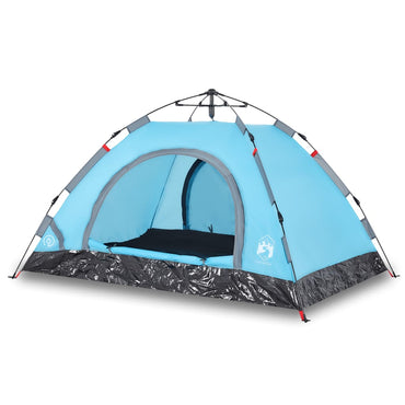 Campingzelt 2 Personen Blau Quick Release