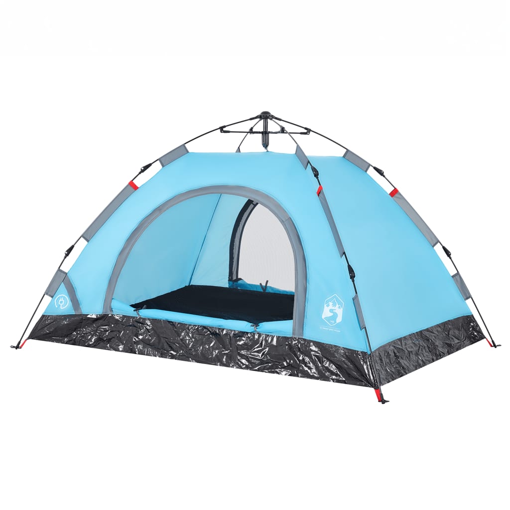 Campingzelt 2 Personen Blau Quick Release