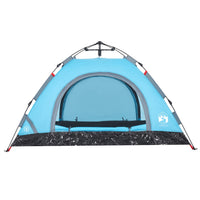 Campingzelt 2 Personen Blau Quick Release