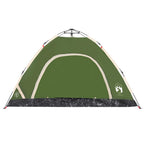 Campingzelt 4 Personen Grün Quick Release