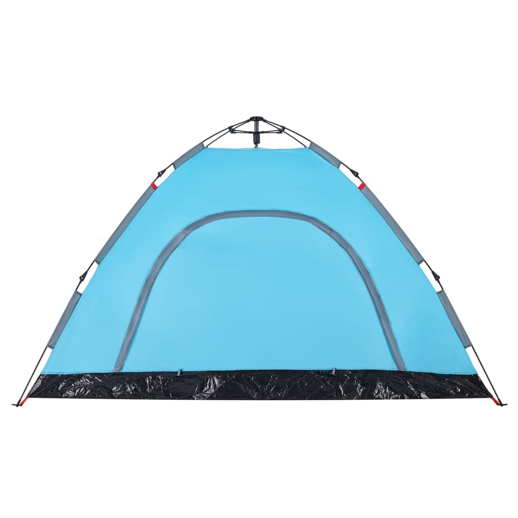 Campingzelt 4 Personen Blau Quick Release