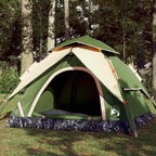 Kuppel-Campingzelt 3 Personen Grün Quick Release