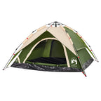 Kuppel-Campingzelt 4 Personen Grün Quick Release