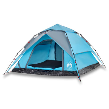 Kuppel-Campingzelt 4 Personen Blau Quick Release